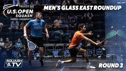 Squash: U.S. Open 2021 - Men's Glass West Roundup - Rd 3