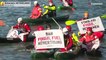 Greenpeace boats block Dutch Shell refinery