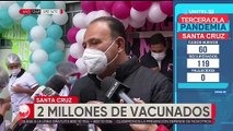 Sedes informa que Santa Cruz superó los 2 millones de vacunados