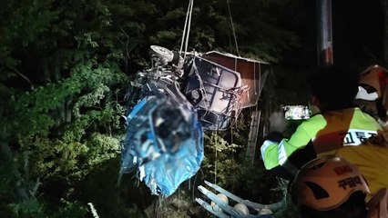 강릉서 5톤 트럭 도로변 추락...운전자 사망 / YTN