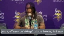 Justin Jefferson on Vikings' Loss to Browns, 1-3 Start to Season