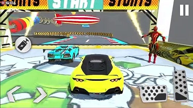 Superhero Car Racing / Stunts Mega Jumping Game 2021 / Android GamePlay