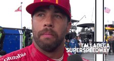 Emotional Bubba Wallace reacts to winning at Talladega Superspeedway