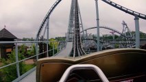 Lech Coaster (Legendia Theme Park, Poland) - 4K Roller Coaster POV Video - Front Row Bermuda Blitz