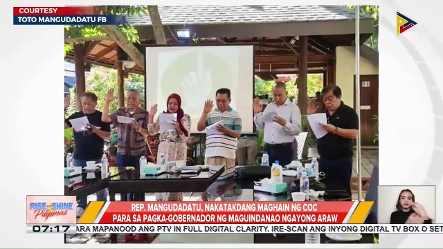 Rep. Mangudadatu, nakatakdang maghain ng COC para sa pagka-gobernador ng Maguindanao ngayong araw