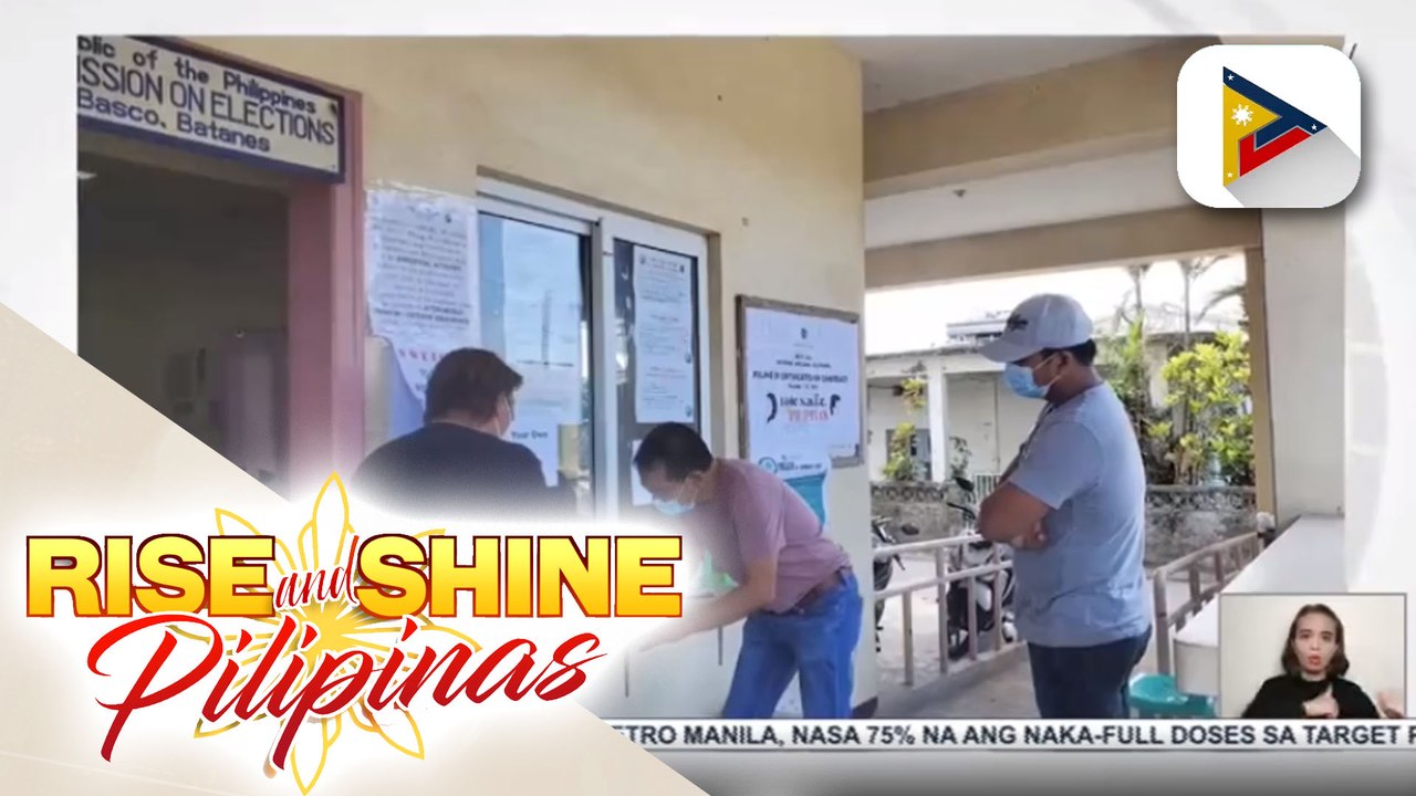 Ilang mga kakandidato sa Batanes, naghain na rin ng COC