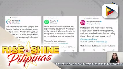 Facebook, Instagram at Whatsapp, nakaranas ng ilang oras na outage