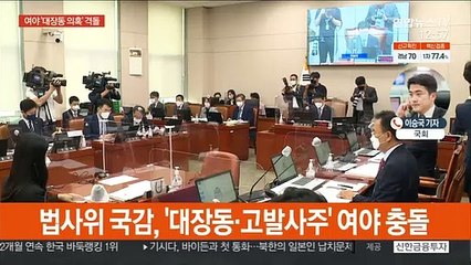 이틀째 국감, 곳곳 파열음…'대장동 피켓' 또 충돌