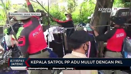 Kepala Satpol PP Adu Mulut Dengan PKL
