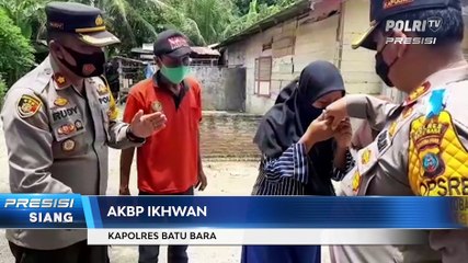 Kapolres Batu Bara Kunjungi Rizky, Pelajar yang Berjuang Nafkahi Keluarganya