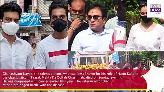 Dilip J, Munmun D,Asit Modi Bhavya Gandhi S & others attend Ghanashyam Nayak’s funeral