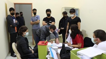 KIRKLARELİ - Yurtlarda kalan üniversite öğrencileri aşılanıyor