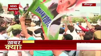 Priyanka Gandhi की गिरफ्तारी पर Sitapur में पुलिस और कांग्रेस कार्यकर्ताओं के बीच झड़प, देखें वीडियो