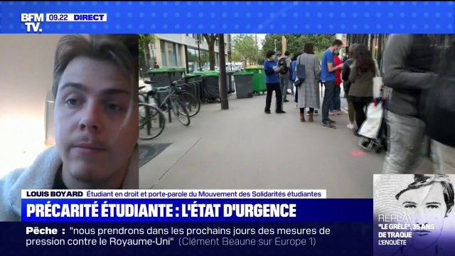 Précarité étudiante: pour Louis Boyard, porte-parole du Mouvement des Solidarités étudiantes, le système des bourses est à changer
