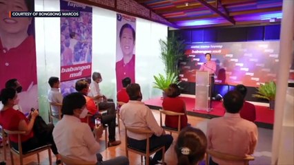 Dictator's son Bongbong Marcos to run for president in 2022