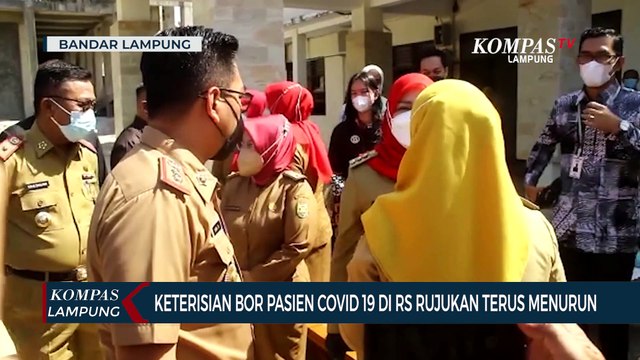 Keterisian BOR Pasien Covid-19 di Rumah Sakit Rujukan Terus Menurun