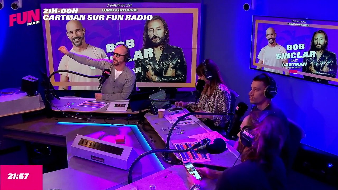 Bob Sinclar en interview dans Cartman sur Fun Radio