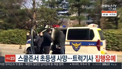 스쿨존서 초등생 사망…화물차 기사 집행유예