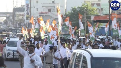 శ్రీకాంతా చారి విగ్రహం దగ్గర చెల్లా చెదురైన కాంగ్రెస్ శ్రేణులు!!