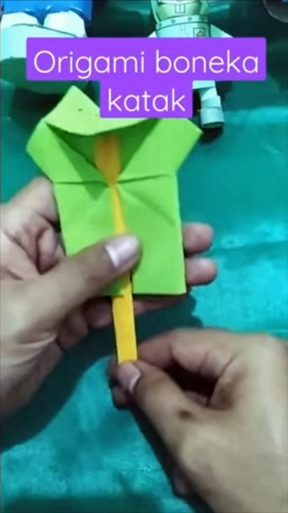 Membuat Origami Boneka Katak