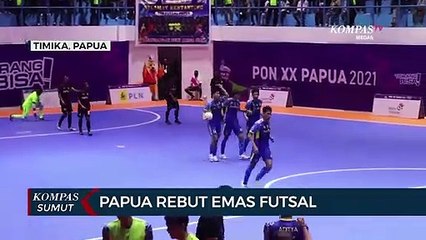 Tim Futsal Papua Raih Emas Dalam Ajang PON XX