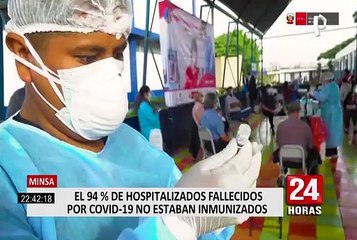 Covid-19 en Perú: 94 % de ciudadanos que fallecieron no se vacunaron contra el coronavirus