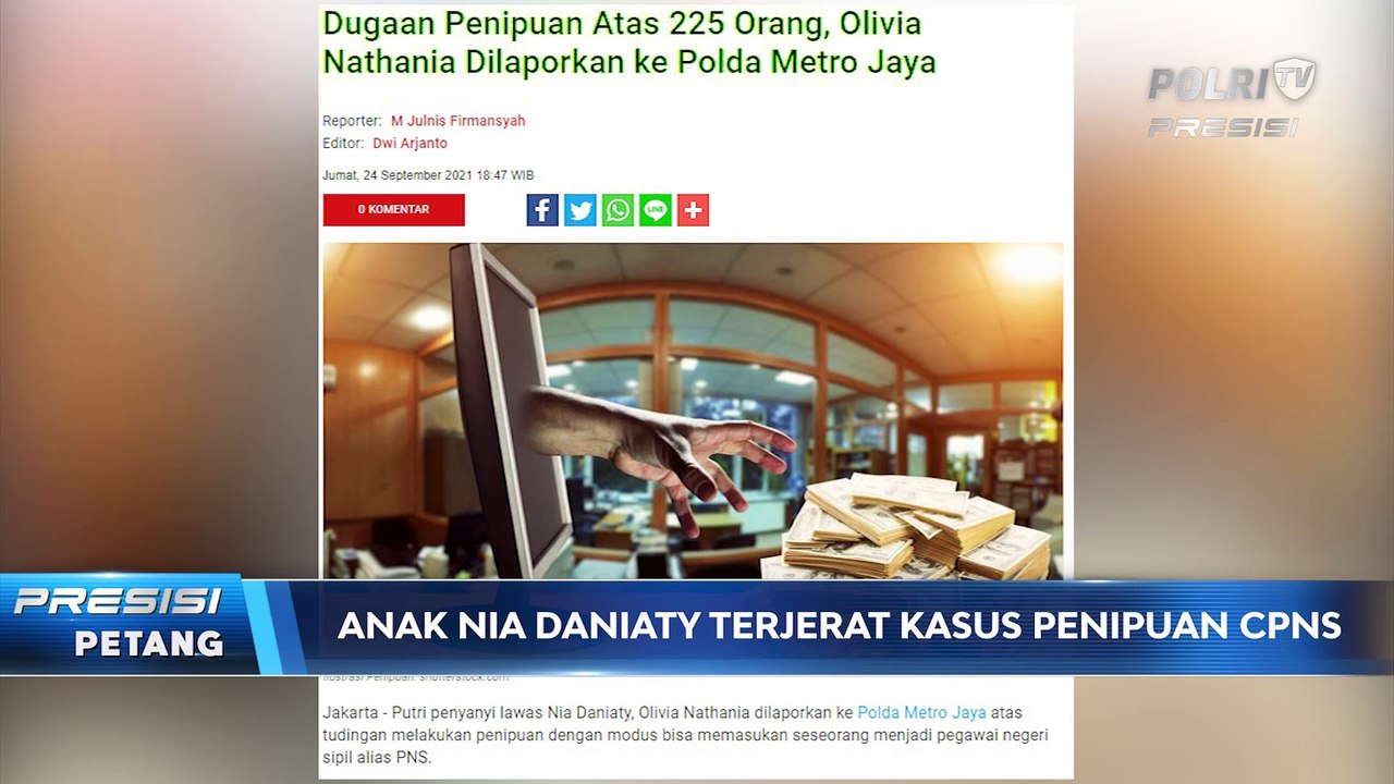 Diduga Lakukan Penipuan CPNS, Anak Nia Daniaty Dipanggil Polda Metro Jaya