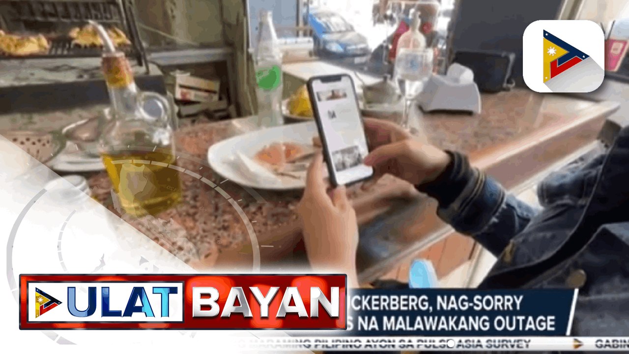 Facebook CEO Mark Zuckerberg, nag-sorry matapos ang anim na oras na malawakang outage; Ilang lugar sa Italy, binaha dahil sa malakas na pag-ulan; Space travel ng aktor na si William Shatner, isasagawa sa Oct. 12