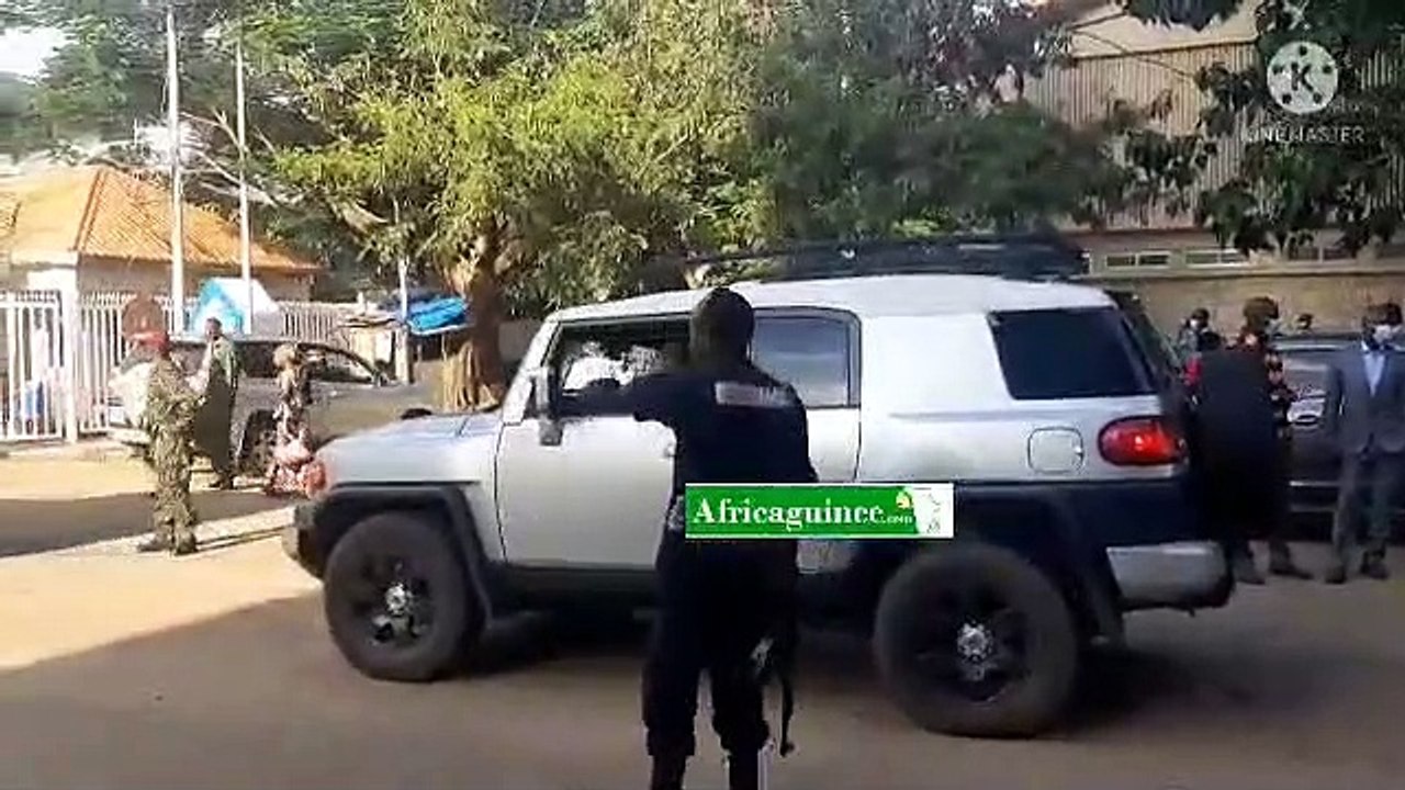 Arrivée de Ousmane Gaoual Diallo au Qg du CNRD