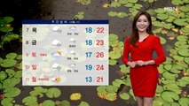 [종합뉴스 날씨] 내일 중부·경북 비…남부 늦더위 계속