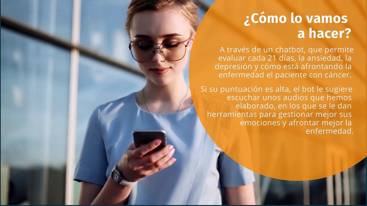 Inteligencia artificial aplicada a la voz de Saturno Labs para hacer un seguimiento emocional de los enfermos de cáncer.