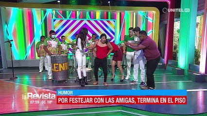 Humor: Joven termina en el suelo ante un excesivo festejo con sus amigos