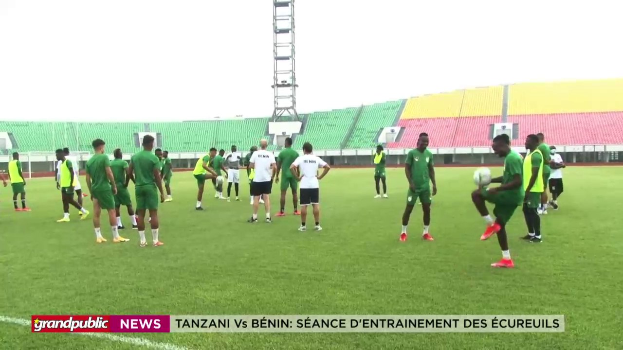 BÉNIN  MATCH TANZANIE VS BÉNIN  ENTRAINEMENT DES ÉCUREUILS