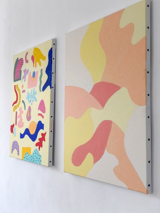 Peinture acrylique sur toile : une peinture moderne et abstraite