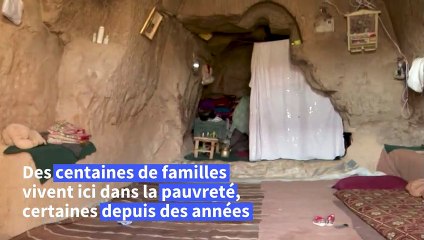 Afghanistan: la peur et la faim, dans les grottes de Bamiyan