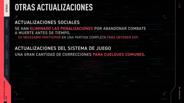 Valorant notas del parche 3.07