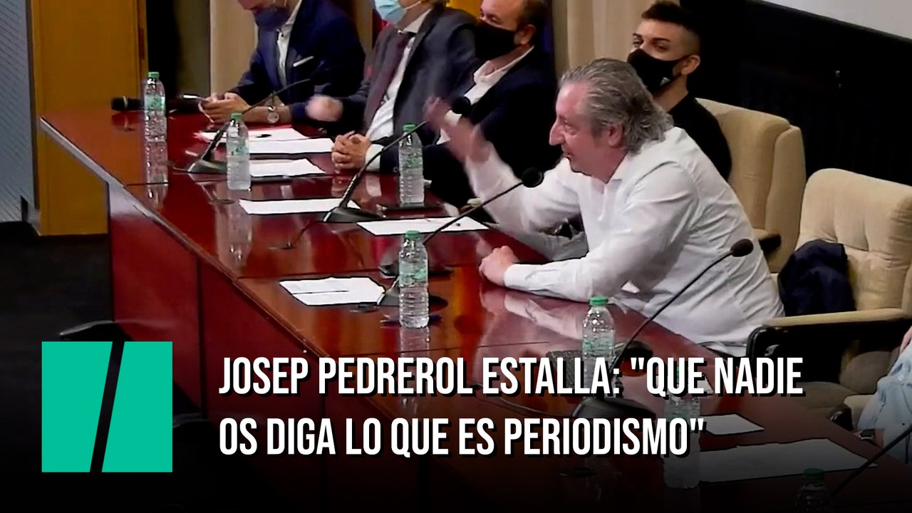 Josep Pedrerol da un golpe (literal) en la mesa y estalla: "Que nadie os diga lo que es periodismo"