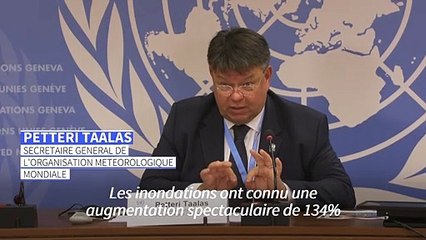 Climat: une croissance "dramatique" des sécheresses et des inondations en 20 ans (OMM)