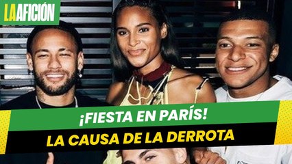 Mbappé y Neymar celebraron con Hamilton el cumpleaños de una modelo antes de perder con Rennes
