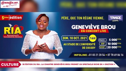 5e édition du RIA : La chantre Geneviève Brou promet un spectacle riche en « onction »