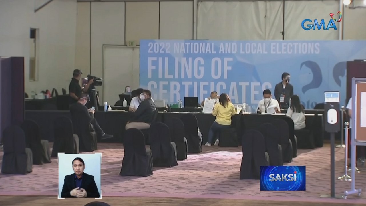 6 presidential aspirants at 1 VP aspirant, naghain ng COC ngayong araw | Saksi