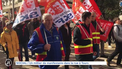 Le Journal - 05/10/2021 -  SOCIAL / Un millier de manifestants dans la rue à Tours