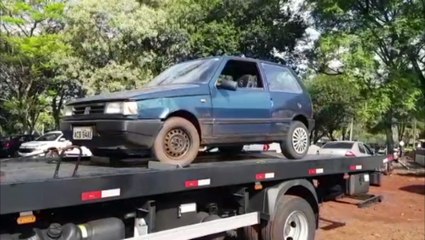 Uno de cor azul é recuperado pela PM