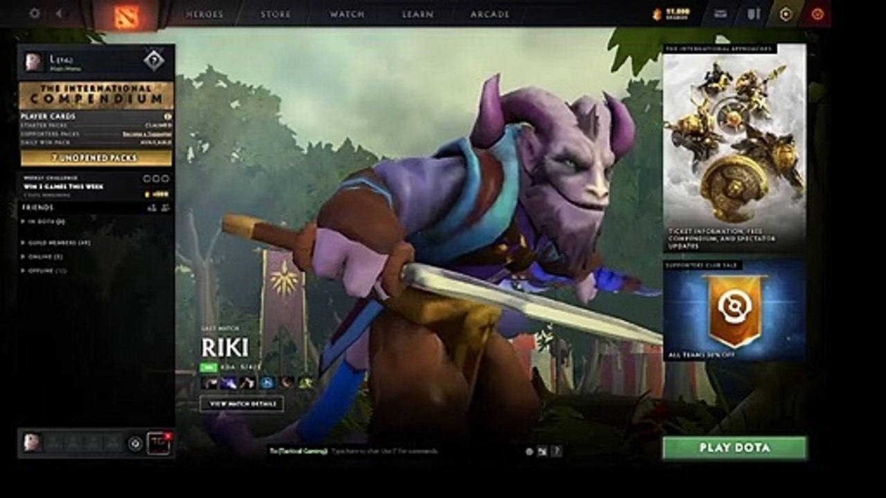 Dota 2 - 10pack player card Unpack!!!