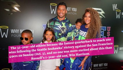 Ciara’s Son Win, 1, Dances In A Suit To Celebrate Dad Russell Wilson’s New Nfl Record