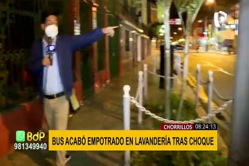 Bus se despista y choca en Chorrillos: piden rompemuelles ante constantes accidentes
