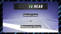 Detroit Lions at Minnesota Vikings: Over/Under