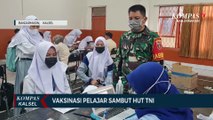 HUT TNI, Kodim 1007/Banjarmasin Fasilitasi Pelajar Memperoleh Vaksin untuk Persiapan PTM Terbatas