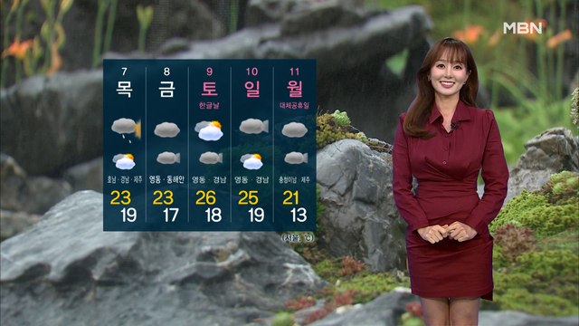 [굿모닝MBN 날씨]내일까지 중부·동해안 비…오전 짙은 안개 주의