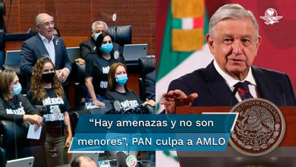 PAN en el Senado responsabiliza a AMLO de amenazas contra Lilly Téllez